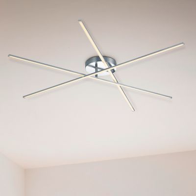 Lampă de tavan design nichel, Gottrup, 8,5W, LED 3000K