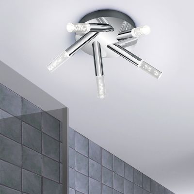 Plafonieră baie design crom, Delfina, 3,1W, LED 3000K, IP44
