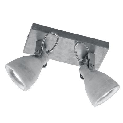 Spot LED de tavan din beton gri, Lamija