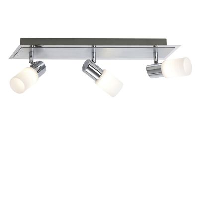 Spot LED de tavan gri din sticlă, Morely, 4,3W, LED 3000K