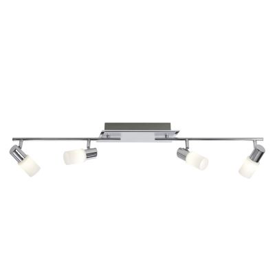 Spot LED de tavan gri din sticlă, Morely, 4,3W, LED 3000K
