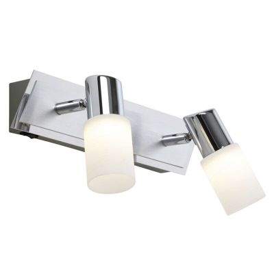 Spot LED de tavan gri din sticlă, Morely, 4,3W, LED 3000K, con întrerupător