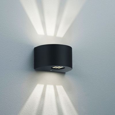 Lampă exterior design neagră, Sandkas, 2W, LED 3000K, IP44