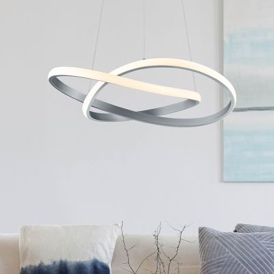 Lustră modernă nichel, Aby, 27W, LED 3000K