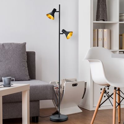 Lampadar industrial negru, Verena, con întrerupător