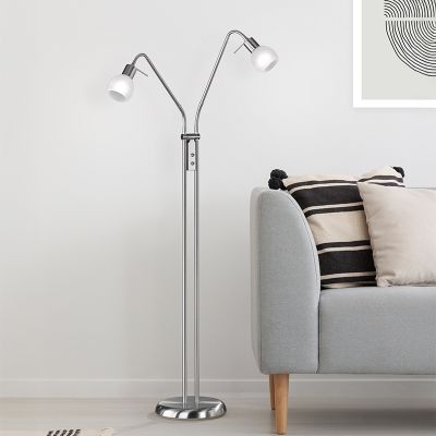 Lampadar modern nichel, Benita, con întrerupător
