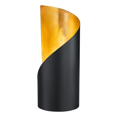 Lampă de masă modernă neagră, Berdine, con întrerupător