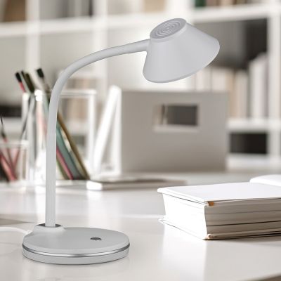 Lampă de masă modernă albă, Nano, 3,2W, LED 3000K, con întrerupător