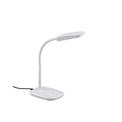 Lampă de birou modernă albă, Charlot, 3,5W, LED 3000K, con întrerupător