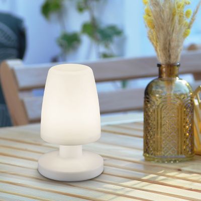 Lampă de masă copii modernă albă, Maruf, 1,5W, LED 3000K, IP44, con întrerupător