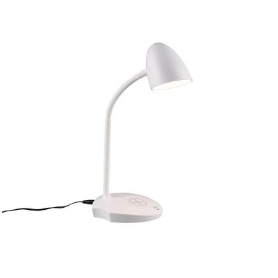 Lampă de birou modernă albă, Maribo, 4W, LED 3000K, cu întrerupător tactil