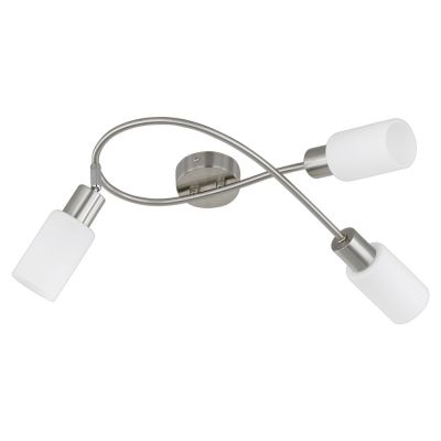 Spot LED de tavan nichel din sticlă, Fochville