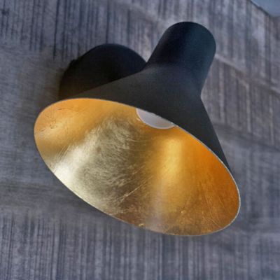 Spot de perete industrial auriu, Verena