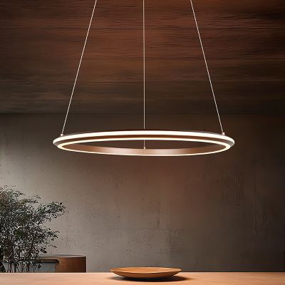 Lustră modernă maro, Jiry, 48W, LED white switch, dimmabil în 3 trepte