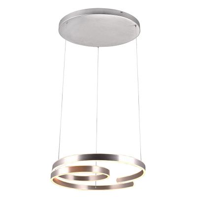 Lustră design nichel, Ewout, 68W, LED 3000K, dimmabil în 3 trepte