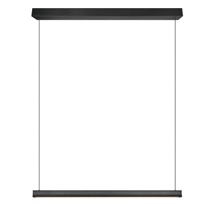Lustră modernă neagră, Wishal, 29W, LED white switch, dimmabil în 3 trepte