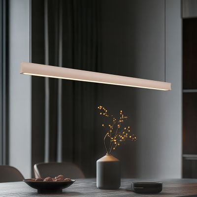 Lustră modernă bej, Wishal, 29W, LED white switch, dimmabil în 3 trepte