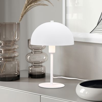 Lampă de masă modernă albă, Fransisca, con întrerupător