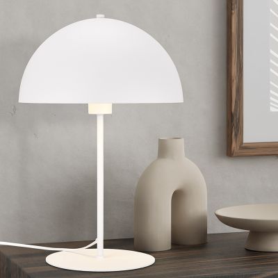 Lampă de masă modernă albă, Fransisca, con întrerupător