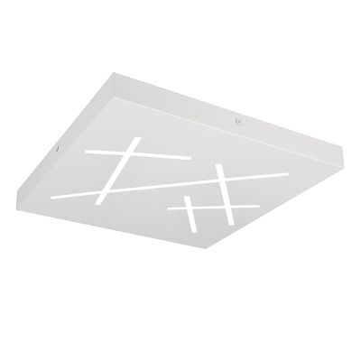 Lampă de tavan design albă, Eelco, 24W, LED reglabil de la alb cald la alb rece, dimmabil în 3 trepte