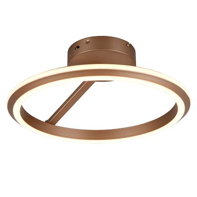 Plafonieră modernă maro, Jiry, 34W, LED white switch, dimmabil în 3 trepte