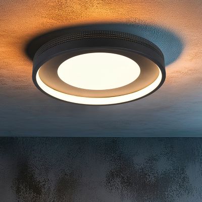 Lampă de tavan modernă neagră, Flory, 36W, LED 3000K