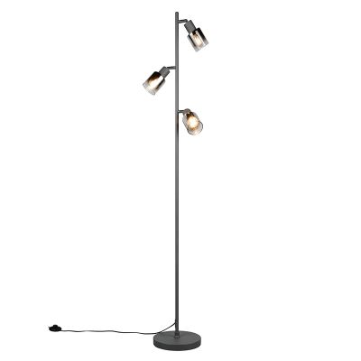 Lampadar modern antracit, Constantijn, con întrerupător