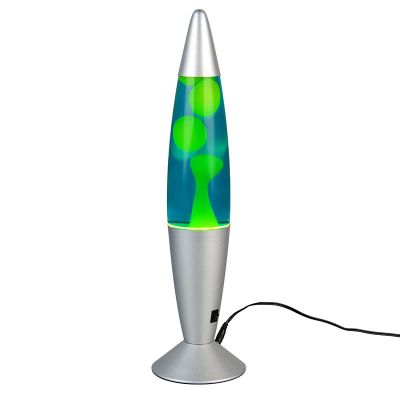 Lampă cu lavă verde din sticlă, Coert, 21W, LED 3000K, con întrerupător