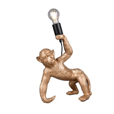Lampă de masă aurie din plastic, Macaca