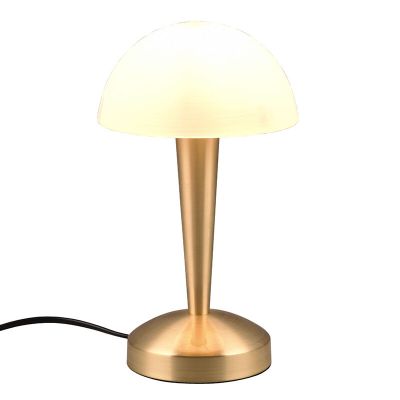 Lampă de masă modernă alamă, Delila, cu întrerupător tactil