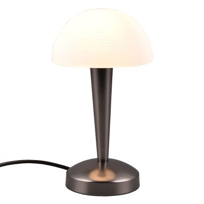 Lampă de masă modernă neagră, Delila, cu întrerupător tactil