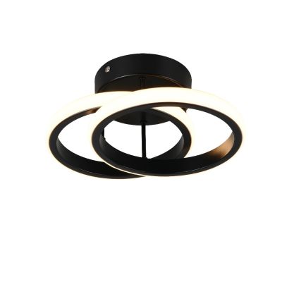 Plafonieră design neagră, Yasser, 7W, LED 3000K