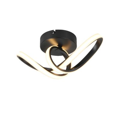 Plafonieră design neagră, Wiard, 7W, LED 3000K
