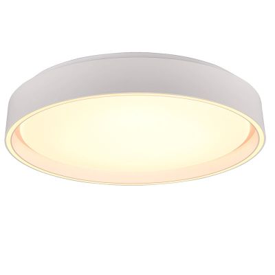 Lampă de tavan albă din plastic, Deon, 24W, LED reglabil de la alb cald la alb rece