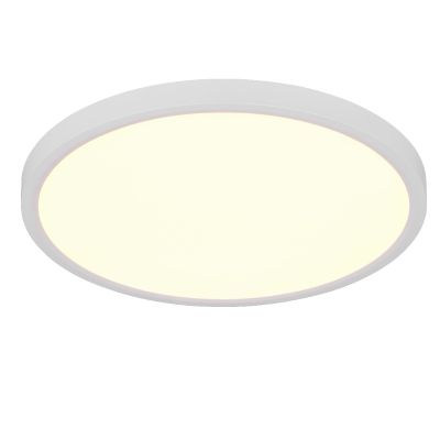 Lampă de tavan modernă albă, Zayd, 30W, LED white switch, dimmabil în 3 trepte