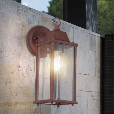 Lampă exterior industrială ruginie, Celeste, IP23