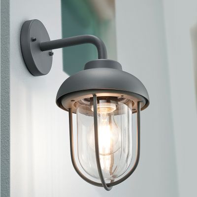 Lampă exterior industrială antracit, Trevor, IP44