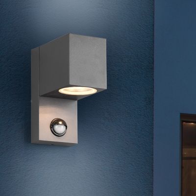 Aplică exterior cu senzor de mișcare modernă antracit, Laurien, IP44