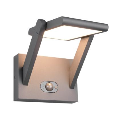 Aplică solară exterior modernă antracit, Maku, 5W, LED white switch, IP65