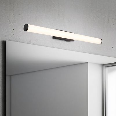 Lampă cu senzor modernă neagră, Staby, 6,5W, LED 3000K, IP44