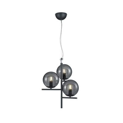 Lustră pentru masă de dining modernă antracit, Silkis