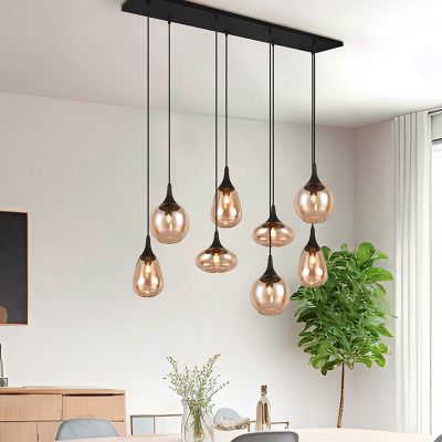 Lustră pentru masă de dining design chihlimbar, Sybren