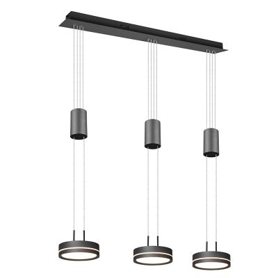 Lustră pentru masă de dining modernă antracit, Marjon, 9W, LED 3000K