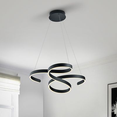 Lustră modernă antracit, Davu, 52W, LED 3000K