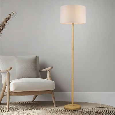 Lampadar lemn modern, Caya, con întrerupător