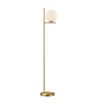 Lampadar modern alamă, Silkis, con întrerupător