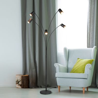 Lampadar modern negru, Kaso