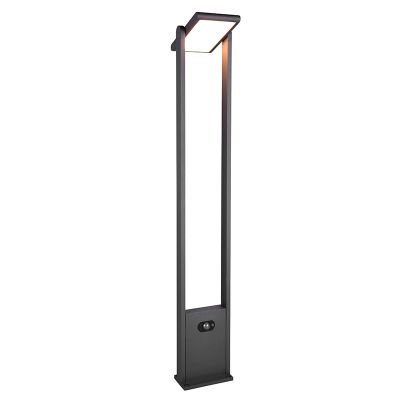 Stâlp iluminat solar modern antracit, Maku, 5W, LED white switch, IP65