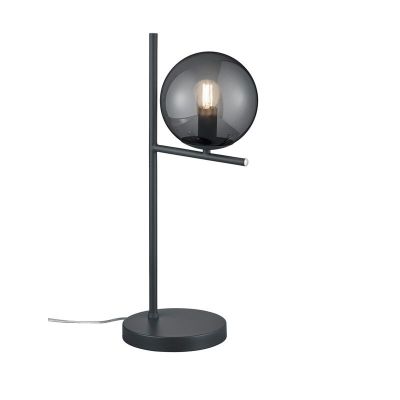 Lampă de masă modernă antracit, Silkis, con întrerupător