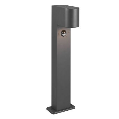 Stâlp iluminat cu senzor de mișcare modern antracit, Laurien, IP44